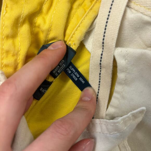 Vintage 90s Polo by‎ Ralph Lauren Yellow Mens 32x9 Relaxed Fit Chino Shorts - Picture 7 of 14